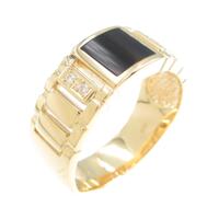 【新品】K18YG オニキスリング