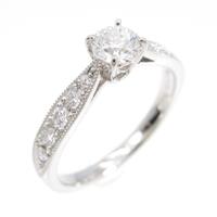 【リメイク】プラチナダイヤモンドリング 0．309ct・D・VVS1・3EX H＆C