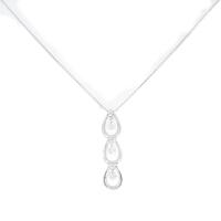 K18WG ダイヤモンドネックレス