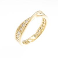 K18YG ダイヤモンド ピンキーリング