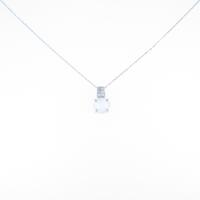 K18WG ムーンストーンネックレス