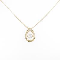 【新品】K18YG ダイヤモンドネックレス 0．362ct・F・SI1・VG