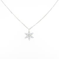 【リメイク】K18YG フラワー ダイヤモンドネックレス