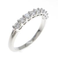 ティファニー ハーフサークル シェアドプロングセッティング リング