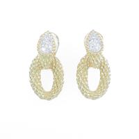 K18YG／K18WG 2WAY ダイヤモンドピアス