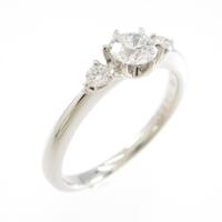 プラチナダイヤモンドリング 0．266ct D SI1 EXT H＆C
