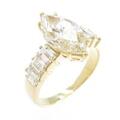 K18YG ダイヤモンドリング 2．181ct M SI2 マーキスカット