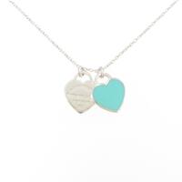 ティファニー リターントゥティファニー ミニ ダブル ハートタグ ネックレス