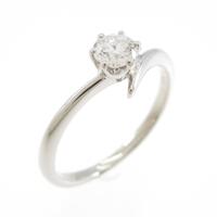 プラチナダイヤモンドリング 0．202ct F VS1 ファンシーカット