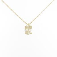 【リメイク】K18YG ダイヤモンドネックレス 1．258ct VLY I1 オーバルカット