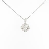 【新品】プラチナダイヤモンドネックレス 0．319ct F SI2 VG