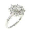 プラチナダイヤモンドリング 0．643ct H SI2 GOOD