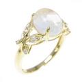 K18YG オパールリング