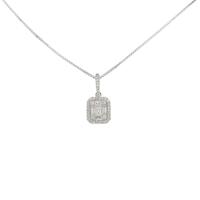 K18WG ダイヤモンドネックレス