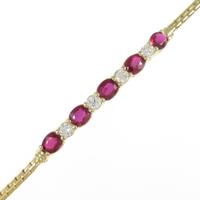 750YG ルビーブレスレット