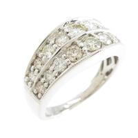 K18WG ダイヤモンドリング