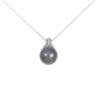 K18WG クロチョウパールネックレス