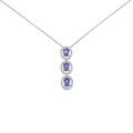 K18WG タンザナイトネックレス