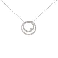 K18WG／PT 2WAY ダイヤモンドネックレス