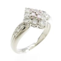 PT ピンクダイヤモンドリング