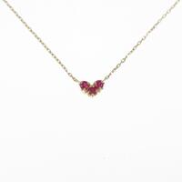ポンテヴェキオ ハート ルビーネックレス