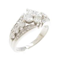 PT フラワー ダイヤモンドリング