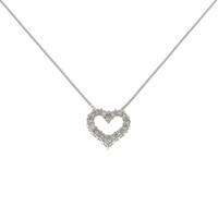 PT ハート ダイヤモンドネックレス
