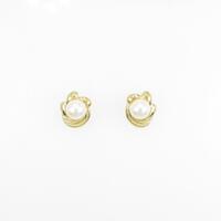 K18YG アコヤパールピアス