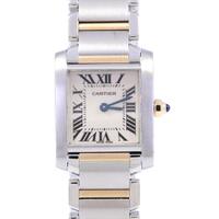 カルティエ W51007Q4 タンクフランセーズSM コンビ SSxYG クォーツ