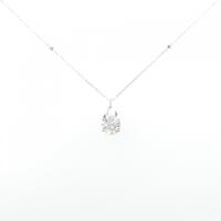 K10WG ダイヤモンド ネックレス 0.08CT