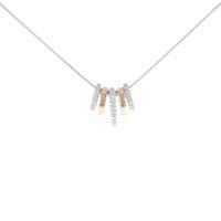 K18PG/K18WG ダイヤモンド ネックレス 0.43CT