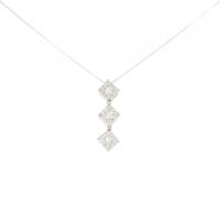 K18WG 2WAY ダイヤモンド ネックレス 0.35CT
