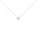 K18WG ソリティア ダイヤモンド ネックレス 0.20CT