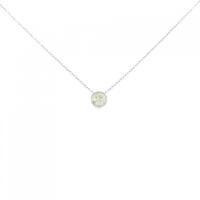 K18WG ソリティア ダイヤモンド ネックレス 0.20CT