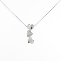 K18WG ダイヤモンド ネックレス 0.04CT