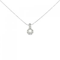 K18WG ダイヤモンド ネックレス 0.15CT