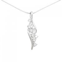 K18WG ダイヤモンド ネックレス 0.48CT