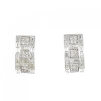 K18WG ダイヤモンド ピアス 1.89CT
