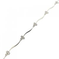 K18WG ダイヤモンド ブレスレット 0.33CT