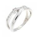 K18WG ダイヤモンド リング 0.14CT