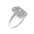 K18WG ダイヤモンド リング 0.47CT