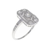 K18WG ダイヤモンド リング 0.47CT