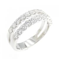 K18WG ダイヤモンド リング 1.00CT