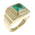 K18YG エメラルド リング 1.51CT