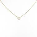 K18YG ソリティア ダイヤモンド ネックレス 0.08CT