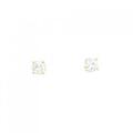 K18YG ソリティア ダイヤモンド ピアス 0.42CT