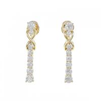 K18YG ダイヤモンド イヤリング