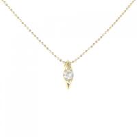 K18YG ダイヤモンド ネックレス 0.18CT