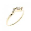 K18YG ダイヤモンド ピンキー リング 0.08CT