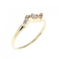 K18YG ダイヤモンド ピンキー リング 0.08CT